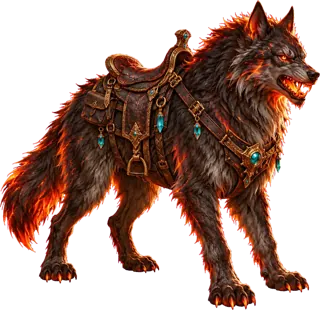 Emberfang Direwolf mount