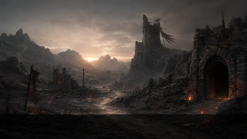 The Ashen March region in VEYDRIS