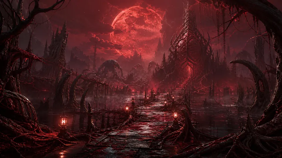 The Bloodmoon Hollow region in VEYDRIS
