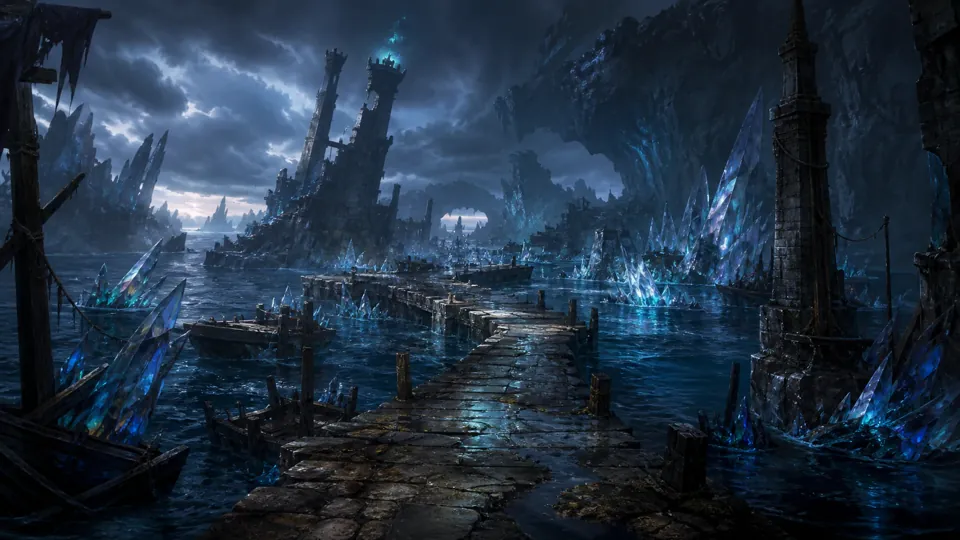 The Crystal Depths region in VEYDRIS